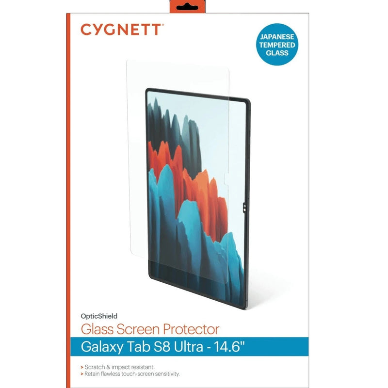 Cygnett OpticShield Samsung Galaxy Tab S9 Ultra / Tab S8 Ultra (14.6") Tempered Glass Screen Protector