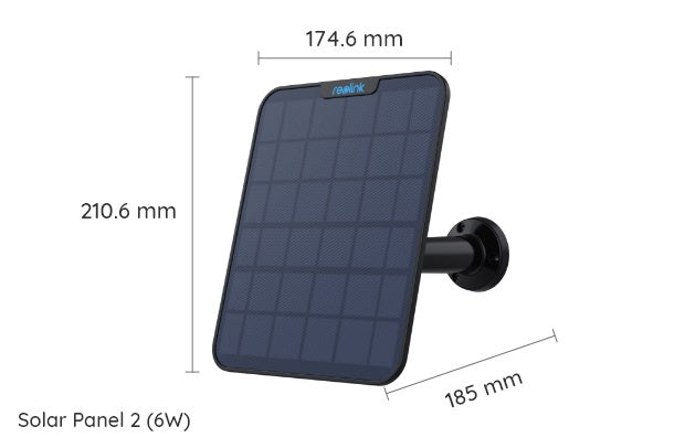 Reolink - Security Camera Solar Panel 6W - Black