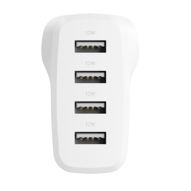 Cygnett PowerPlus - 24W Multiport Wall Charger - White