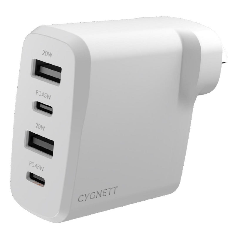 Cygnett PowerPlus 45W Multi Port Fast Wall Charger - White