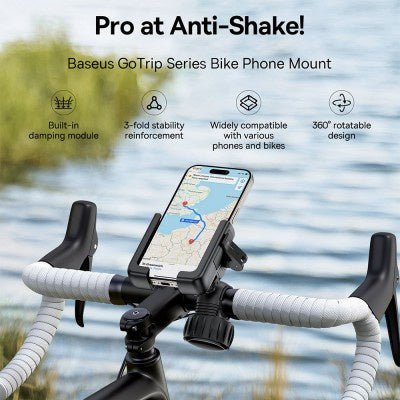 Baseus - GoTrip Series Bike Phone Mount-Cluster Black