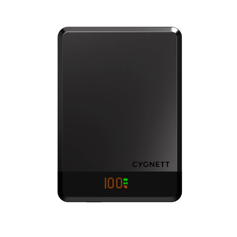 Cygnett - MagSlim 5k Magnetic Wireless Power Bank - Black