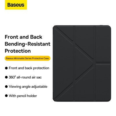 Baseus - Minimalist Series Protective Case Cluster Black - iPad Pro 13 (2024)