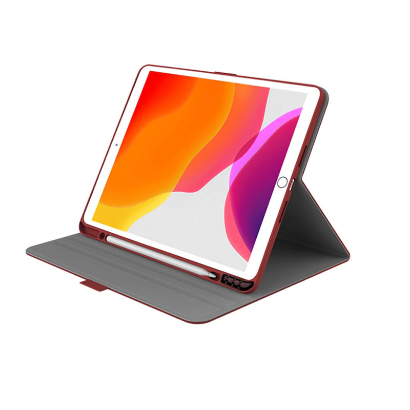 Cygnett - TekView Slimline Apple iPad 10.2" Case with Apple Pencil Holder - Red/Grey