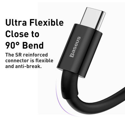 Baseus - Superior Series Fast Charging Data Cable USB-A to USB-C 66W 1M (Black)