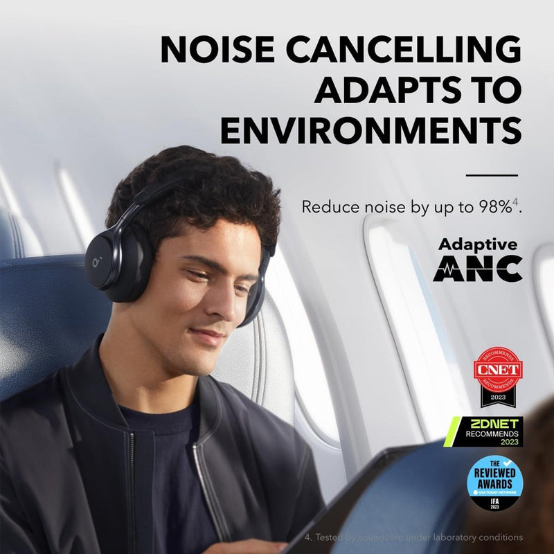 Anker Soundcore Space One Active Noise Cancelling Headphone (A3035) - Jet Black