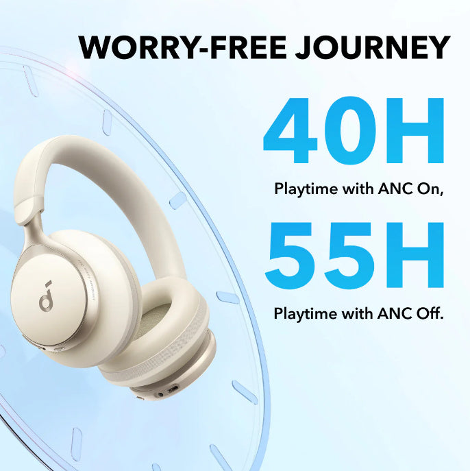 Anker Soundcore Space One Active Noise Cancelling Headphone (A3035) - Latte Cream