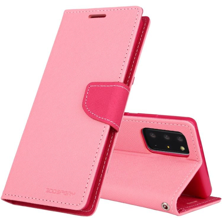 Goospery - Fancy Canvas Diary - Pink - iPhone 7 Plus / 8 Plus